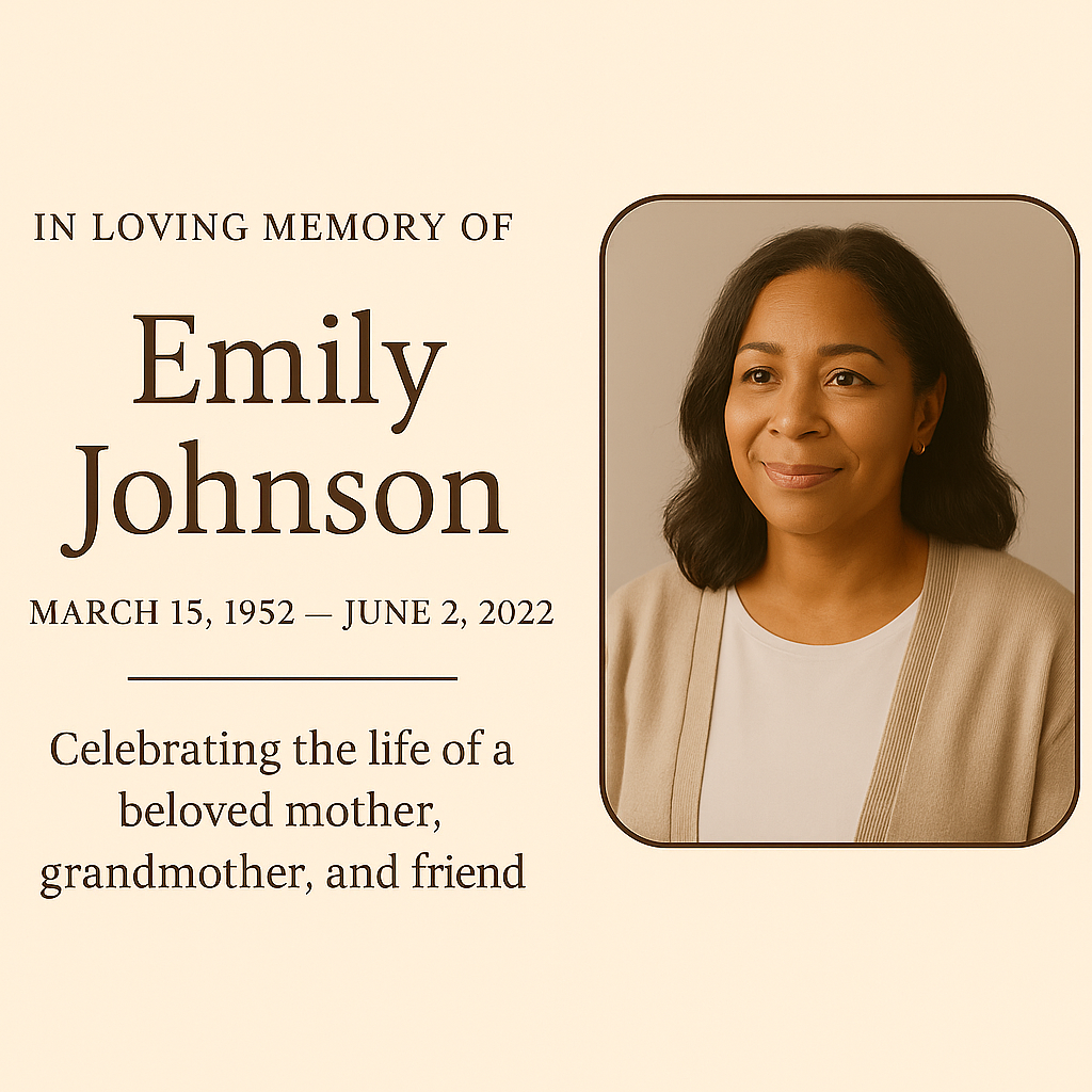 Obituary Design