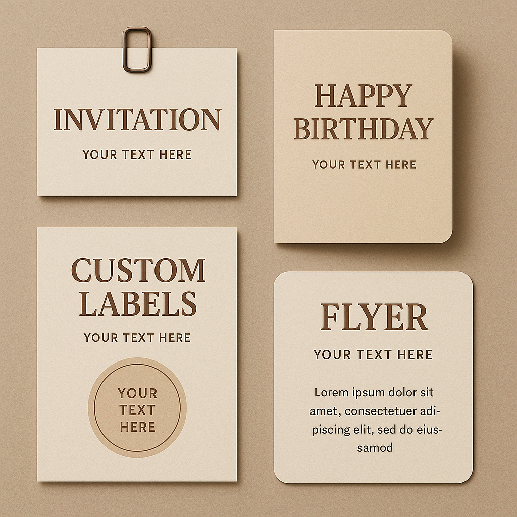 Custom Stationery